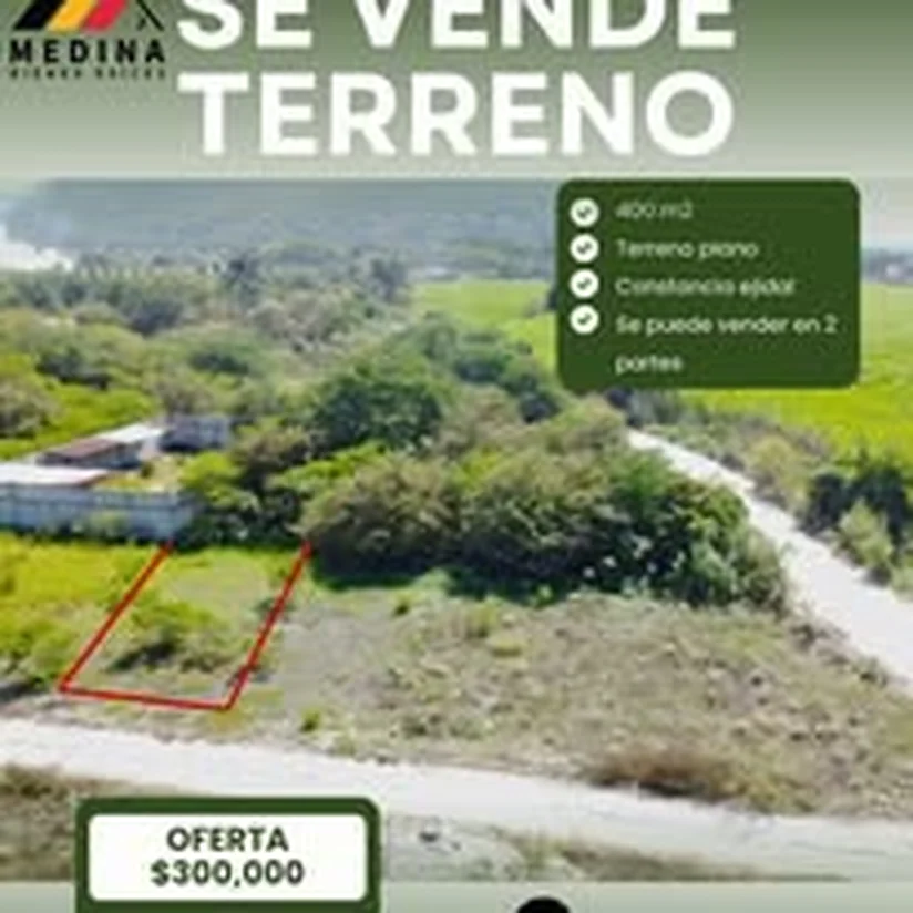 Terreno en venta de 400 metros cuadrados